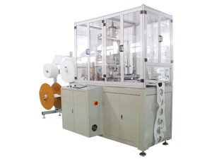 Máquina automática de fabrico de respiradores com válvula PFF2