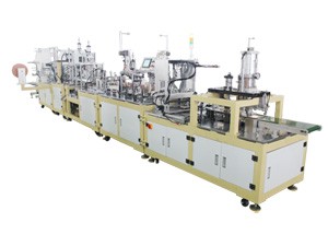  Linha de produção automática de respiradores com válvula PFF2